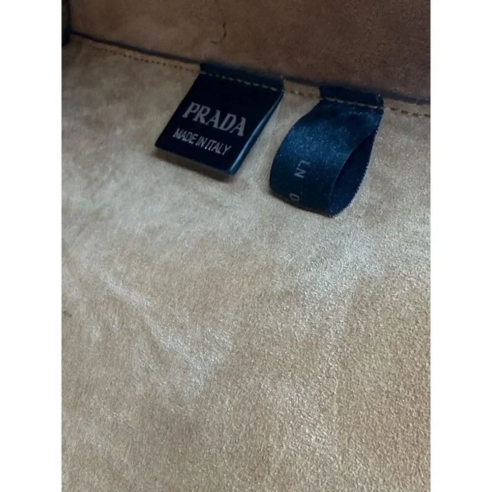 Prada Galleria Double Zip Tote in Nero & Sughero